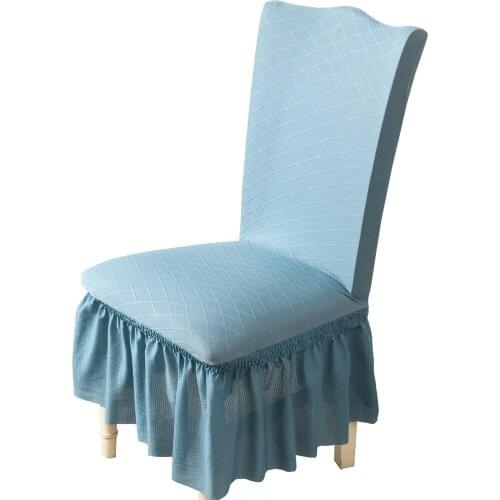 Chair Cover Set Cotton Jacquard Floral Damask Chair Back Cover+Lace Cushion Dinning Room Home Decoration European Classic Style