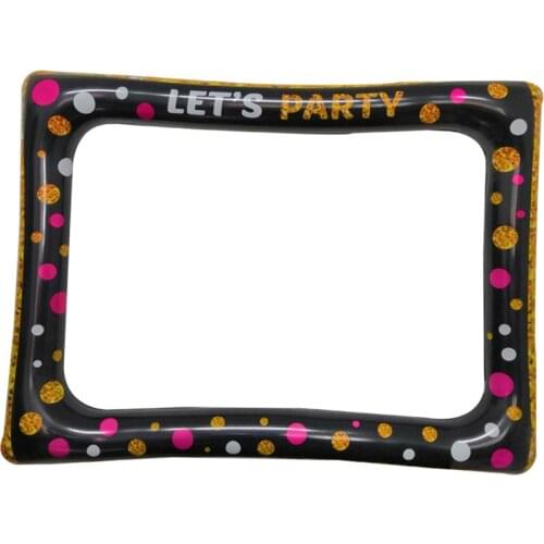 PVC Inflatable Photo Frame Photo Booth Props Promotional Advertising Selfie Photo Frame Inflatable Toy Photo Frame For Birthday
