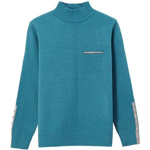 Autumn Winter Style Women Knitted Pullover Sweater Lady Casual Long Sleeve Turtleneck Pullover Shirts ZZ0864