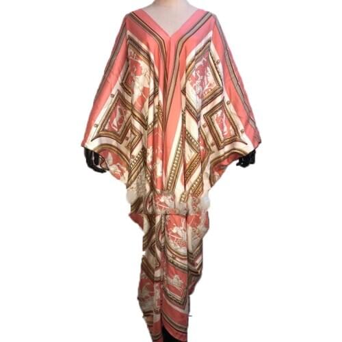 Middle East popular европейская одежда Printed summer beach bohemian Maxi dresses мусульманская мод African dress for women