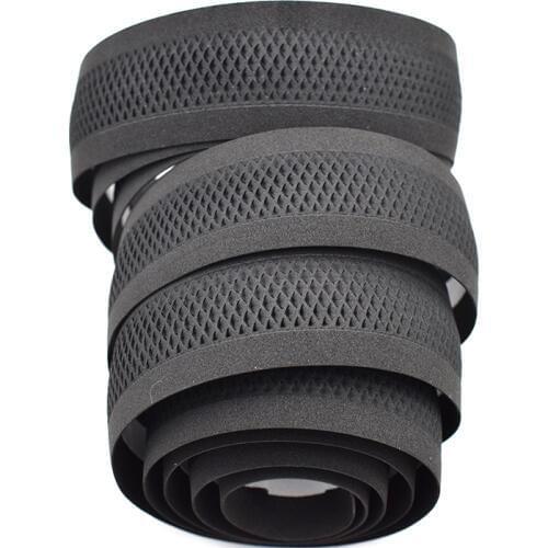 PROMEND Road Bikes Bicycle Handlebar Tape Black Mesh Design Non-slip waterproof Bartape Soft EVA Sponge Leather Tape Blac