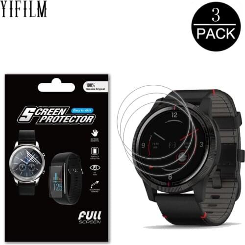 3Pack Clear Anti-scratch Film For Garmin Legacy Saga Series GPS Smartwatch Screen Protector Rey 40MM And Darth Vader 45MM