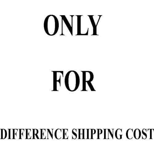 The difference shipping cost for the products you ordered