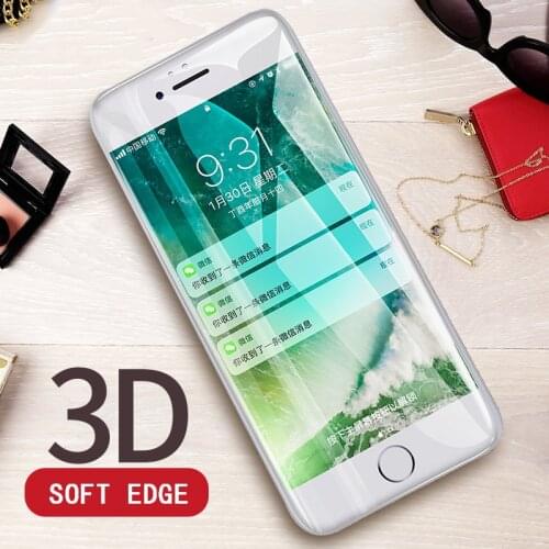 RZP 3D Curved Full Cover Screen Protector For iPhone 11 Pro X XR XS Max 7 6S 8 Plus Tempered Glass On The For iPhone 7 11 6 Film