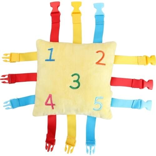 Sensory Quiet Book Kids Buckle Puzzle Color Matching Game Educational Toy