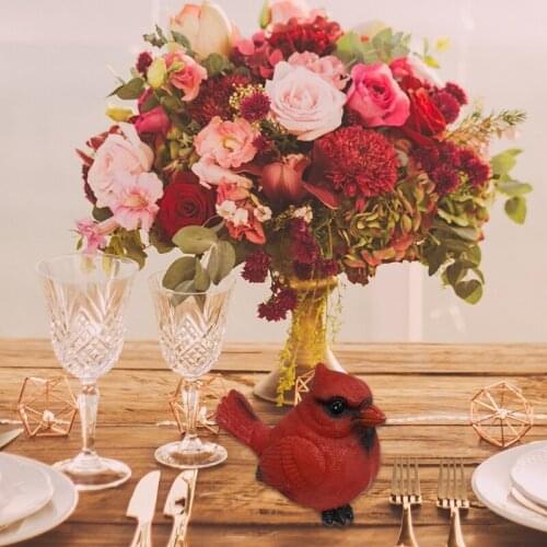 50LB Cardinal Figurine Resin Ornaments Crafts Home Decorative Outdoor Scenery Wedding