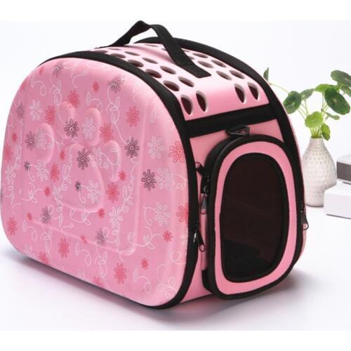 Portable Pet Carrier Space Travel Small Dog Bag Foldable EVA Top Breathable Hole Crossbody bags for Cat Puppy Pets Products