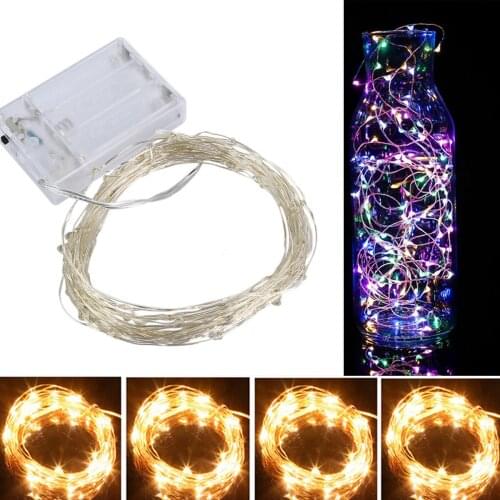 3/5/10m LED Battery Micro Rice Wire Copper Fairy String Lights Party ,Chrismas