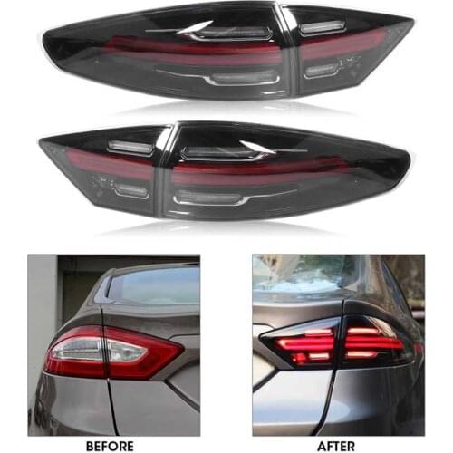 Car accessories parking lights LED Tail Lights Assembly High Brightness Smoky Lens IP67 Waterproof Fit for Ford Fusion