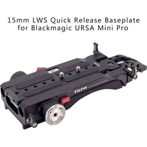Tilta BS-T95 Black 15mm LWS Quick Release Baseplate for Blackmagic URSA Mini Pro Camera
