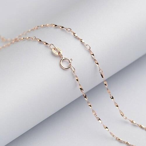 Gorgeous S925 SILVER Twisted Necklace Chain 0.7mm 16 & 18 Inches Three Colors for Choose Best Gift for Her