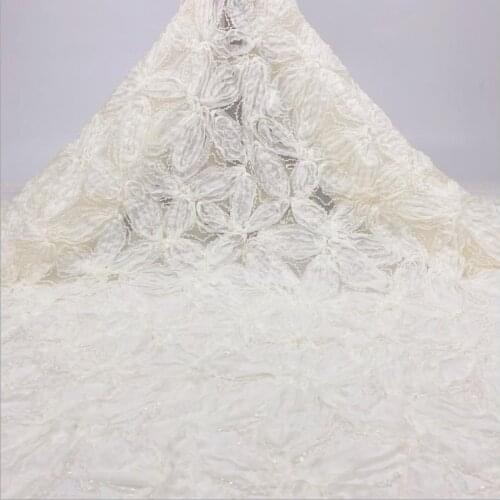 Beading Embroidered Fabric Wedding Dress Decoration Classic Cheongsam High-grade Fabric Manual DIY Accessories African lace