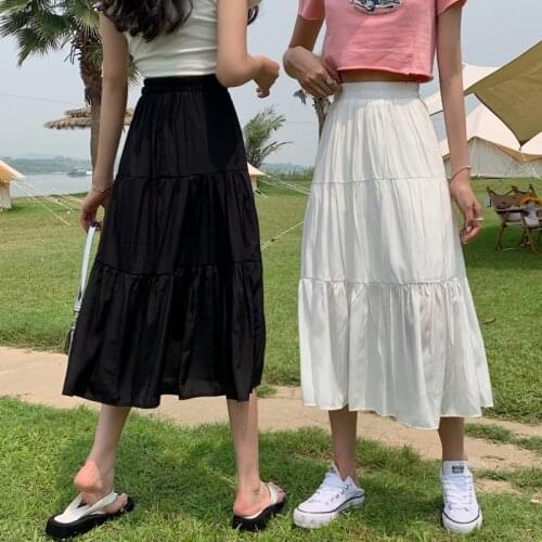 Cheap wholesale 2021 spring summer autumn new fashion casual sexy women Skirt woman female OL mid length skirt long skirt Fy557