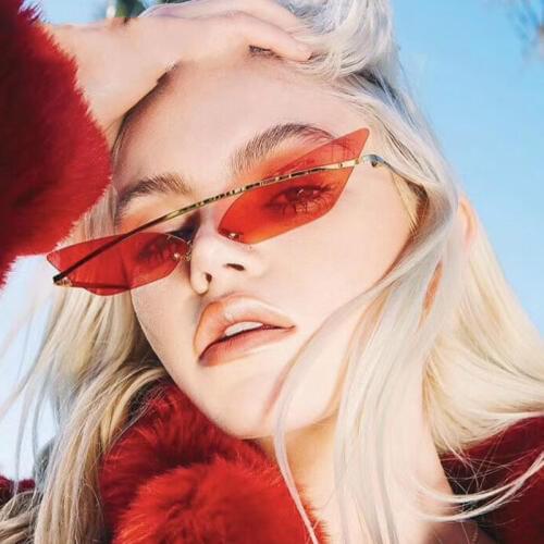 Cat Eye Sunglasses Women Cool Brand Female Sun Glasses Vintage Metal Frame Mirror Ladies Shades Trending Triangle Eyewear
