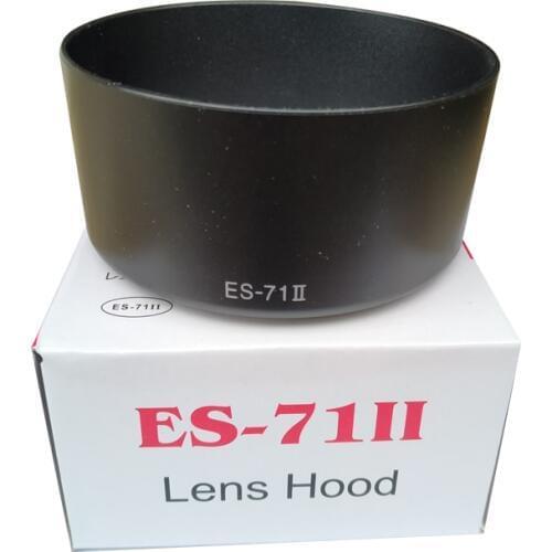 1pcs es-71II lens hood with pack box 58mm for canon 550d 650d 70d 60d 1100d 5d 5d ii 5d iii 6d 7d 7d ii ef 50mm f/1.4 usm lens