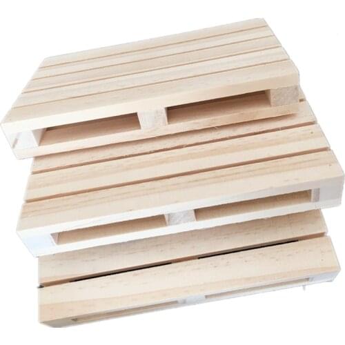 1PCS Square Mini Wooden Pallet Beverage Square Coasters, for Hot and Cold, Beer Drinks Bars Restaurants Living Rooms