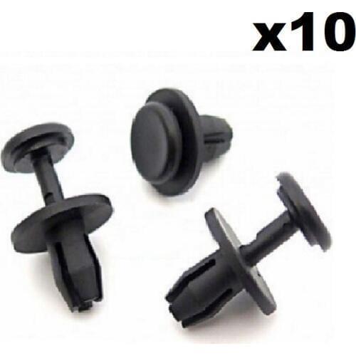 10x For Citroen 8mm Plastic Rivets- Wheel Arch Inner Liner Clips, Splashguard Clips