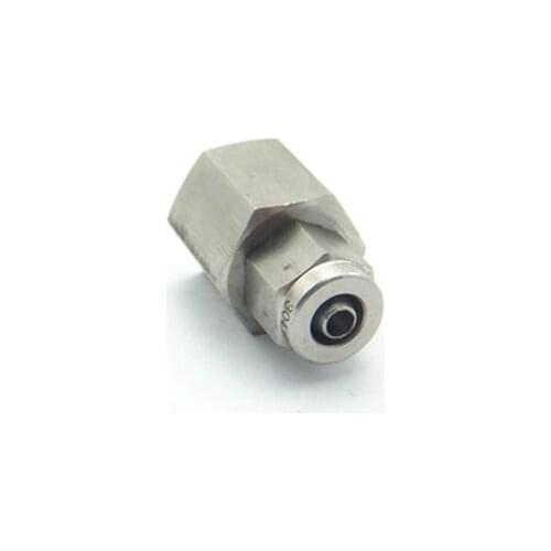 304 Stainless Steel M10 M14 M20 Metric Female Thread To 6*4mm 8*6mm OD/ID Quick Pipe Fitting Union Connector Fit PU PTFE Tube