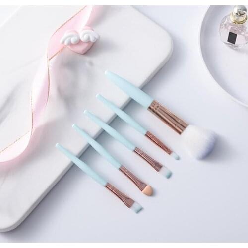 5Pcs Makeup Brushes Tool Set Cosmetic Powder Eye Shadow Eye Shadow Brush Lip Brush Blending Beauty Make Up Brush Man-made Fiber