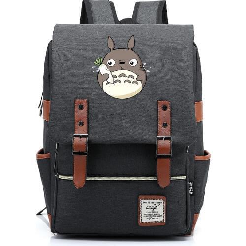 Anime Cartoon Kawaii Cute My Neighbor Totoro Buckle Children School bag Teenagers Student Schoolbags Women Bagpack Men Backpack