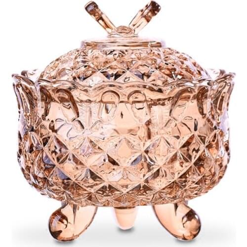 Coloured Glass Storage Jars Candy Jar Kitchen Spices Grain Multigrain Dried Fruit Snack Storage Box Kitchen Jar