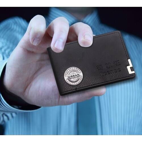 Auto Driver License Cover PU Leather Car Driving Documents Card Credit Holder Case For Nissan X-Trail T32 Qashqai J11 Murano Z52