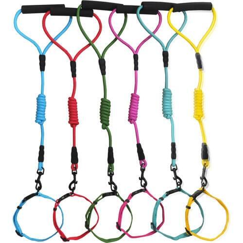 Colorful Polyeste Dog Collar Pet Walking Harness Lesh Chihuahua for Dog Small Larger Pet Accessories Random Color