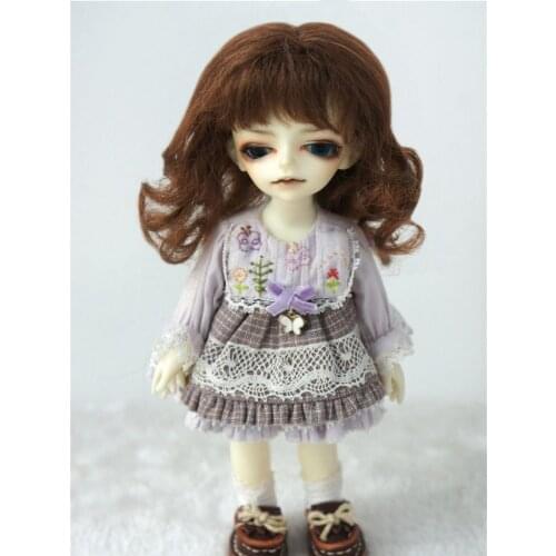 D20313 1/12 Long curly Mohair Wigs size 3-4 inch 4-5 inch BJD wig Princess fashion doll accessories
