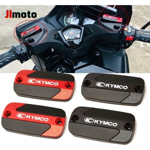 For KYMCO DownTown DT 125 200 300 i 350 i XCITING 250 300 350 400 S 500 K-XCT Motorcycle Fluid Reservoir Cover Front Tank Caps