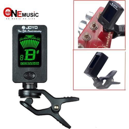 Package 50pcs/lot JOYO LCD Clip-on Guitar Tuner Bass tuner violin tuner ukuele Chromatic universal 360Degree Rotatable sensitive
