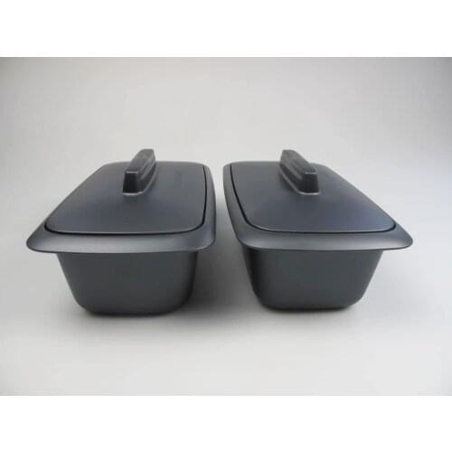 Tupperware Ultra Pro 1.8 l Oven Container, Quadrilateral (2) Ultra PRO Terrine Brotform Chocolate-Corner