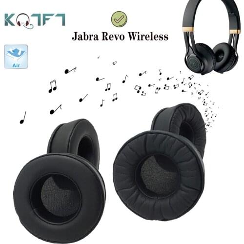 KQTFT Protein skin Replacement EarPads for Jabra Revo Wireless Headphones EarPads Parts Earmuff Cover Cushion Cups