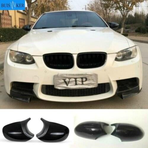 2xMirror Cover E90 Car Side Door Rearview Side Mirror Cover Cap For BMW E90 E91 2008-2011 E92 E93 2010-2013