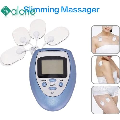 4pads mini Portable Electrical Stimulator Full Body Relax Muscle Massager Pulse tens Acupuncture therapy for travel office home