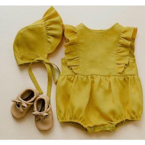 Fashion Baby Girl Rompers Toddler Cotton Summer Newborn Girls Romper Jumpsuit Outfit 0-24M Pink White Baby Boy Girl Onesie