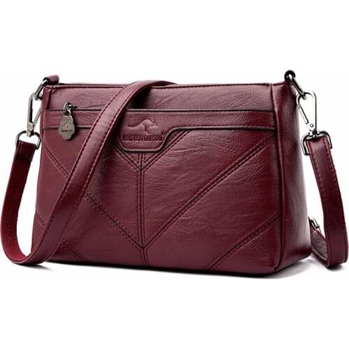 2019 New Women Messenger Bags Flap Small Crossbody Bags For Women Leather Handbags Luxury Brand Female Vintage Bag Sac A Main