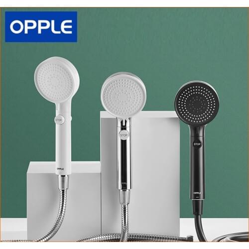 Original OPPLE Booster hand shower set Supercharged third gear water mode One-click STOP button High Pressure Bath Shower