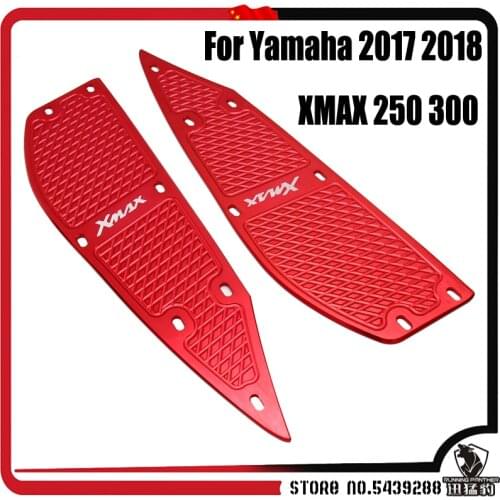 For Yamaha 2017 xmax 2018 XMAX X-MAX 250 300 Motorcycle Modified XMAX CNC footrest footpads Aluminum alloy mats plate pedals
