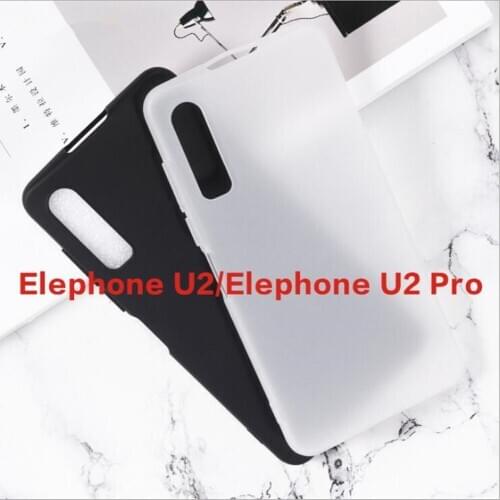 For Elephone U2 Pro Silicon Cover Soft TPU Matte Black Phone Protector Shell For Elephone U2 Capa Coque Back Cover Case