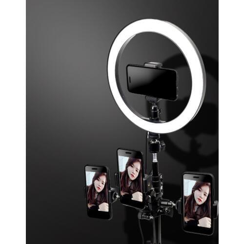 26cm Dimmable LED Selfie Ring Light Youtube Video Live Makeup Photography Lighting Photo Studio Light With Tripod Phone Holder