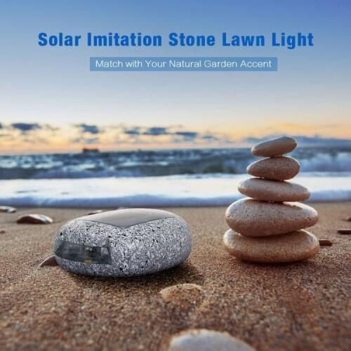 Solar light outdoor garden LED underground light resin solar imitation stone grass light