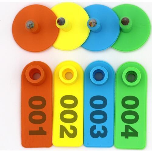 Livestock Sheep Gaot Boutique Ear Tag Signs with Words ear Laser Typing Copper Head Earrings Farm animal Identification card