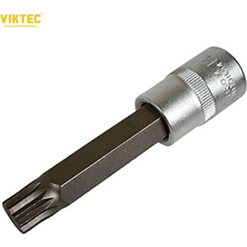 Viktec 1/2" Drive Spline Bit M8 M12 Triple Square Spline Bit Socket