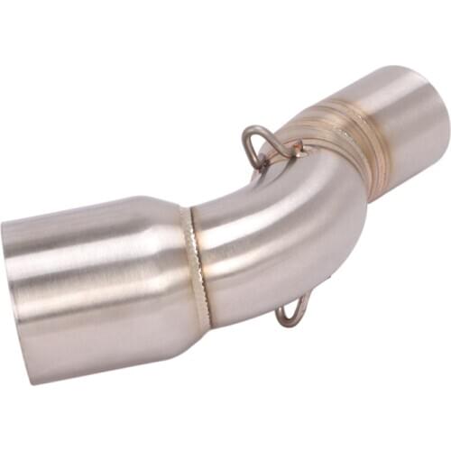 For Benelli BJ300GS BJ302R Exhaust Pipe Motorcycle Mid Link Tube Slip On 51mm Muffler Escape Reserve Catalyst Stainless Steel