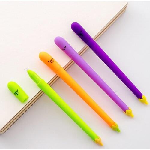 12 Pcs Creative Vegetable Gel Pen Student Office Supplies Writing Office Signature Pen Wholesale