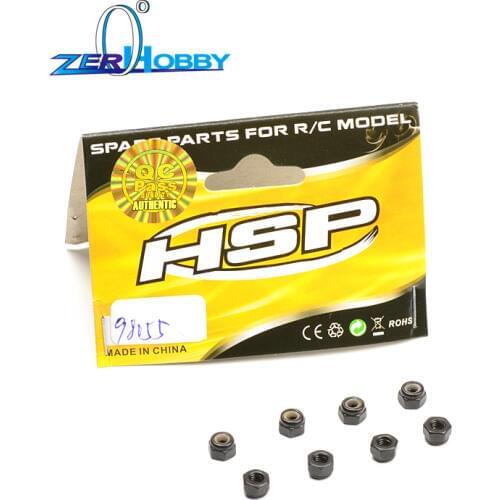 Hsp 1/10 Off-Road Crawlercar parts 98055 Nylon Nuts M3 8P 136100