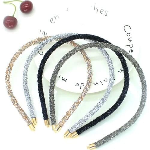 Girls Shiny Luxury Rhinestone Hair Band High Quality Diamond Hair Hoop Accessories for Women Crystal Headbands Ornaments pj-984