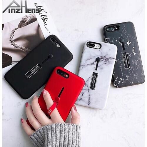 PINZHENG Phone Case For Coque iPhone 6 6S 7 8 Plus XR XS Max Case Moble Phone Holder Cases For iphone 7 8 6 6S Plus X Back Cover