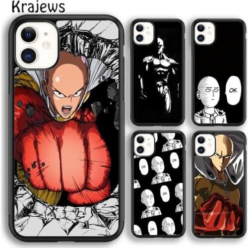 Krajews One Punch Man Japan Manga Phone Case Cover For iPhone 5 SE 6s 7 8 plus 11 12 pro X XR XS max Samsung Galaxy S8 S9 S10