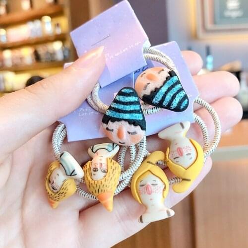 2 Pcs/Set Children Cute Candy Acylic Cartoon Flower Ornament Hair Clips Girls Lovely Barrettes Hairpins Kids Hair Accessoreis